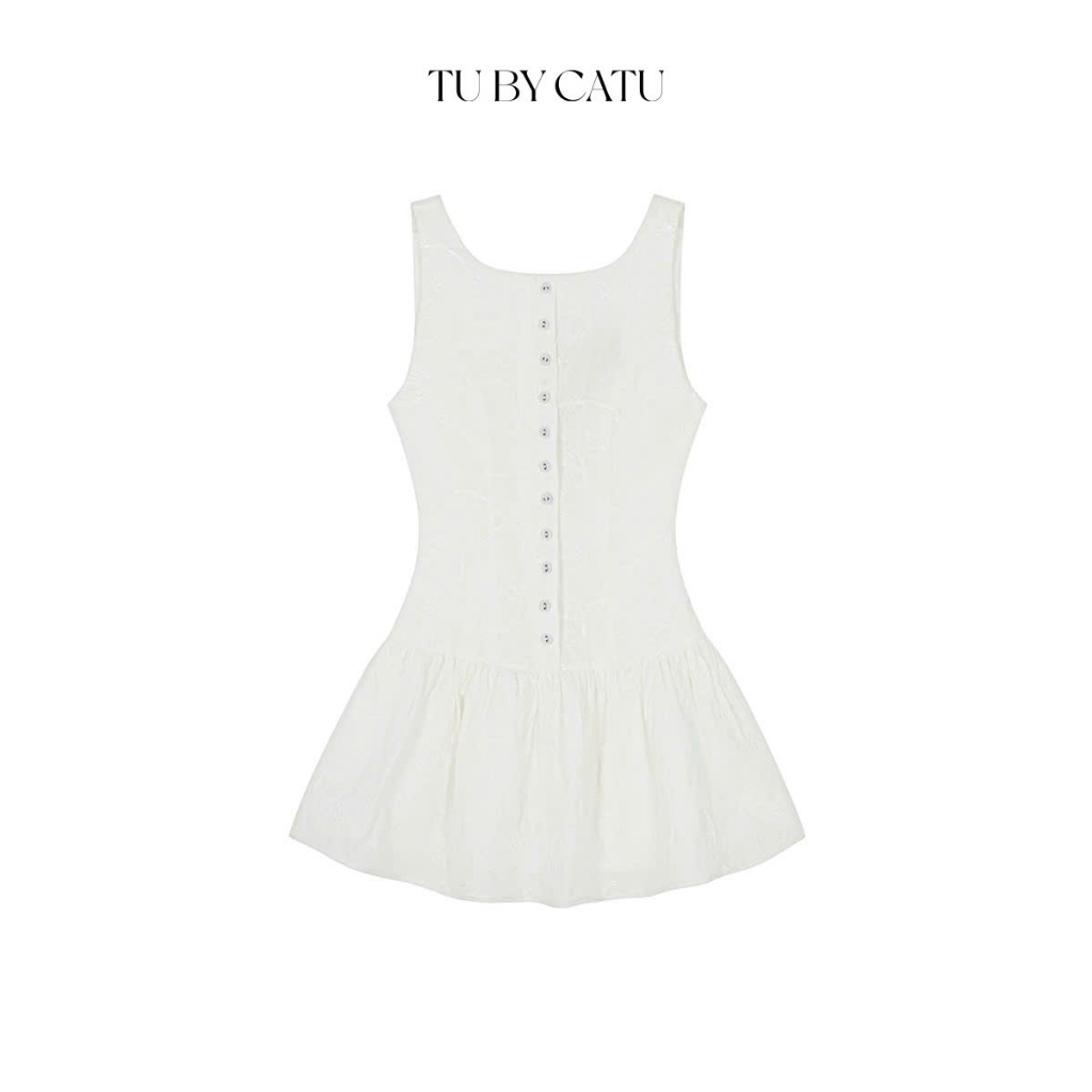 Ảnh TUBYCATU | Đầm sát nách Sandra White Dress 1