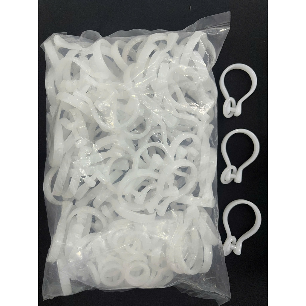 BỊCH 100 CÁI MÓC NHỰA TREO RÈM - MÓC RI ĐÔ - Phụ Kiện Rèm Cửa | Shopee ...