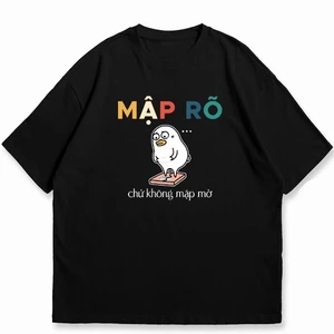 Áo thun unisex MẬP RÕ CHỨ KHÔNG MẬP MỜ slogan hài hước vui vẻ - áo phông nam nữ chất Cotton mềm mịn thoáng mát TA643