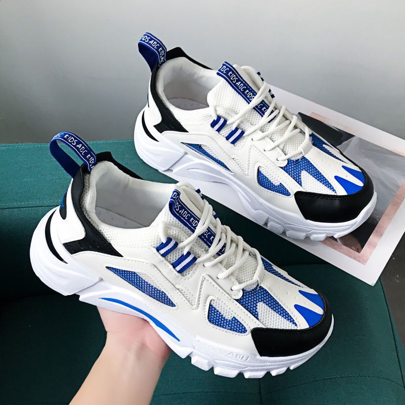🔥Còn hàng🔥Giày thể thao nam giày lưới thoáng khí đế dày giày tăng chiều cao