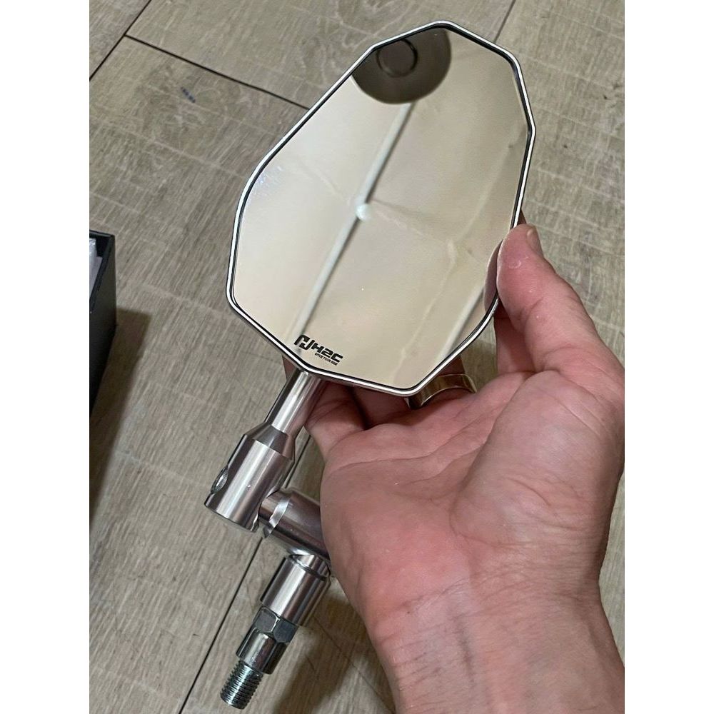 Kính H2C V2 kèm chân Xoay 360 độ gương H2C nhôm CNC gắn nhiều loại xe máy hàng chất lượng giá tốt