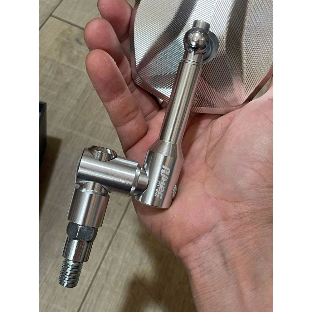 Kính H2C V2 kèm chân Xoay 360 độ gương H2C nhôm CNC gắn nhiều loại xe máy hàng chất lượng giá tốt