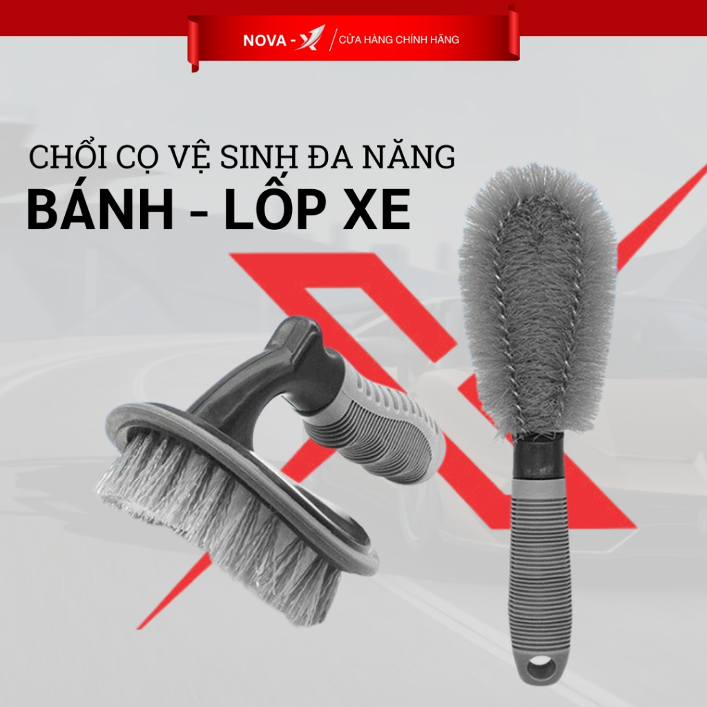 Chổi Cọ Rửa Xe, Chổi Cọ Đa Năng Lazang Vành Lốp Khoang Đông Cơ Ô Tô Xe ...