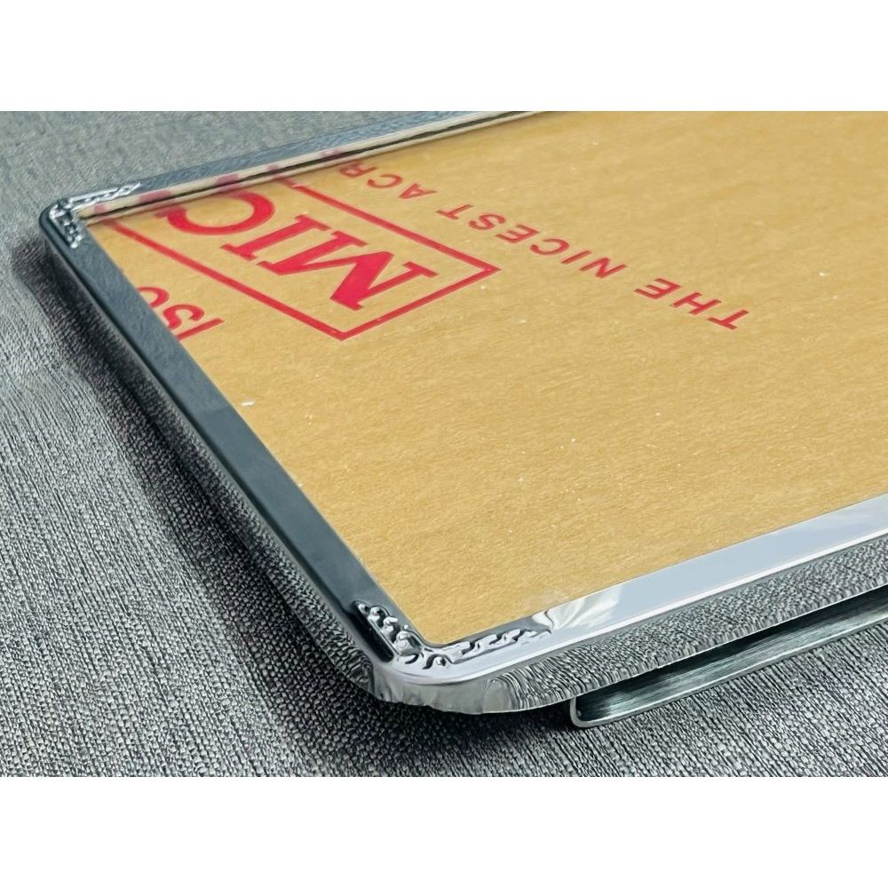 Bảng số xe Oto xe tải gắn Biển Số (mẫu cũ) INOX trắng hàng chất lượng (kích thước 28.5 x 20.5 cm và 47.5 x 11.5 cm )
