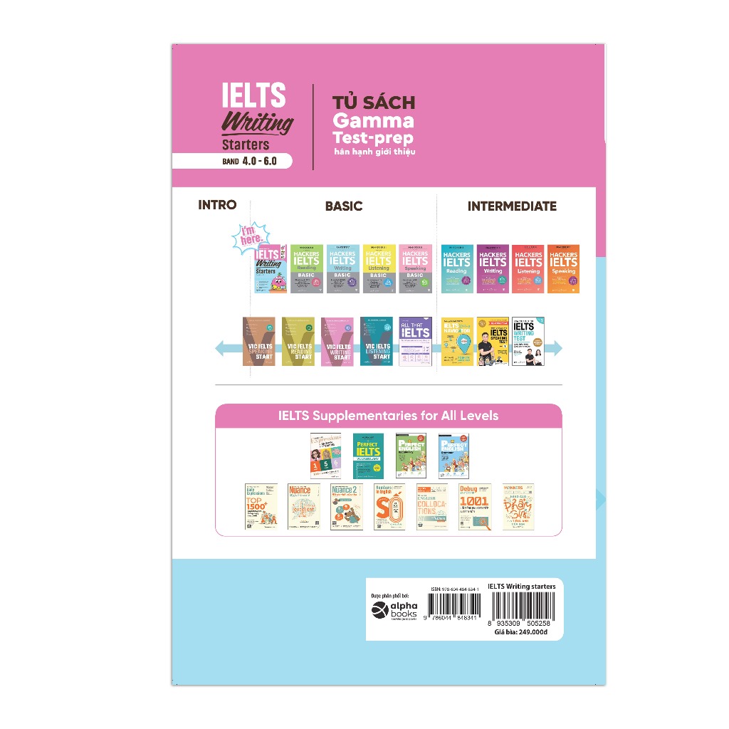 Ảnh Sách - IELTS Writing Starters:  Band 4.0 – 6.0 1