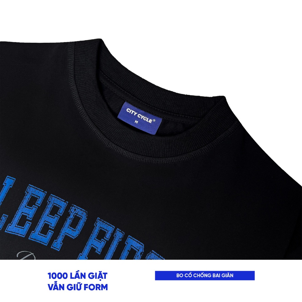 Áo thun phông unisex T Shirt form rộng Local Brand Chính Hãng City Cycle Áo thun Sleep First