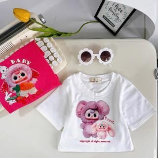 AT04-[XẢ KHO] Áo thun croptop Baby TH cho bé gái - Size từ 9-40Kg