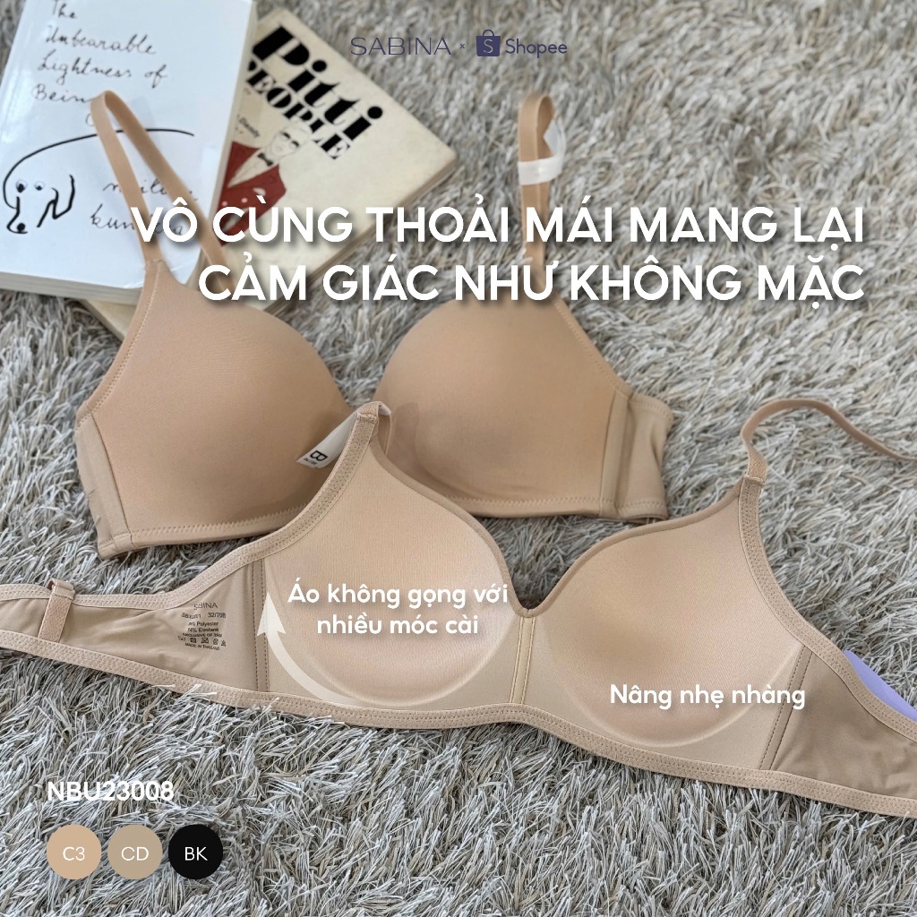 Ảnh Combo 2 Áo Lót Không Gọng Mút Đệm Mỏng Vừa Basic Pretty Perfect By Sabina NBU23008 (Tương tự SBXU8301) 1
