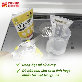 Bột Tẩy Rửa Axit Chanh Bột Vệ Sinh Đa Năng Tẩy Ố Cặn Bẩn Bồn Rửa, Khử Mùi Thông Cống KURASHI RHYTHM 120g