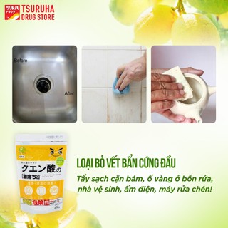 Bột Tẩy Rửa Axit Chanh Bột Vệ Sinh Đa Năng Tẩy Ố Cặn Bẩn Bồn Rửa, Khử Mùi Thông Cống KURASHI RHYTHM 120g