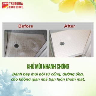 Bột Tẩy Rửa Axit Chanh Bột Vệ Sinh Đa Năng Tẩy Ố Cặn Bẩn Bồn Rửa, Khử Mùi Thông Cống KURASHI RHYTHM 120g