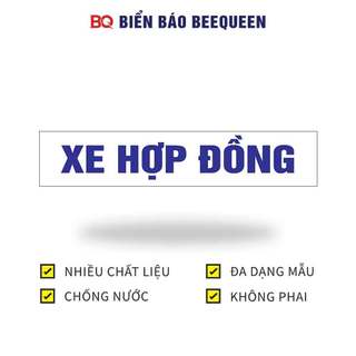 Biển báo decal bóc dán XE HỢP ĐỒNG N315
