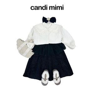 CANDI MIMI Chân váy dài viền bèo cao cấp - Phong cách Hàn Quốc