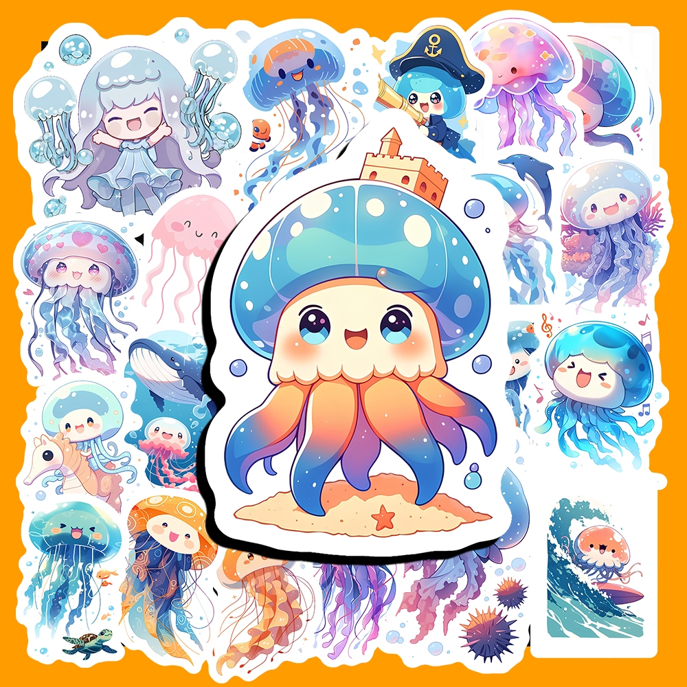 Bộ 51 Sticker Sứa Biển – Dễ Thương, Mềm Mại & Ngập Tràn Màu Sắc Đại ...