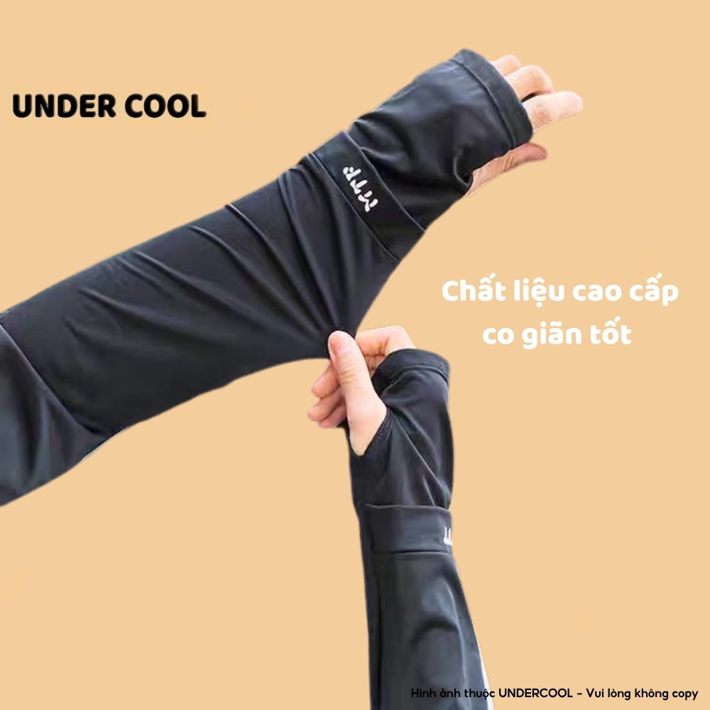 Ống Tay Chống Nắng Dài Nam & Nữ UNDERCOOL Chống Tia UV UPF50+ Thoáng Mát, Co Giãn, Có Lỗ Xỏ Ngón, Bảo Vệ Da Tay OT08