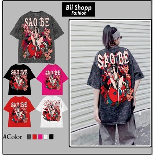 LOCAL BRAND Áo thun Wash Sao Bé Phong Cách Unisex Form Rộng / Áo thun Sao Bé Phông Màu Phong Cách Âu Mỹ