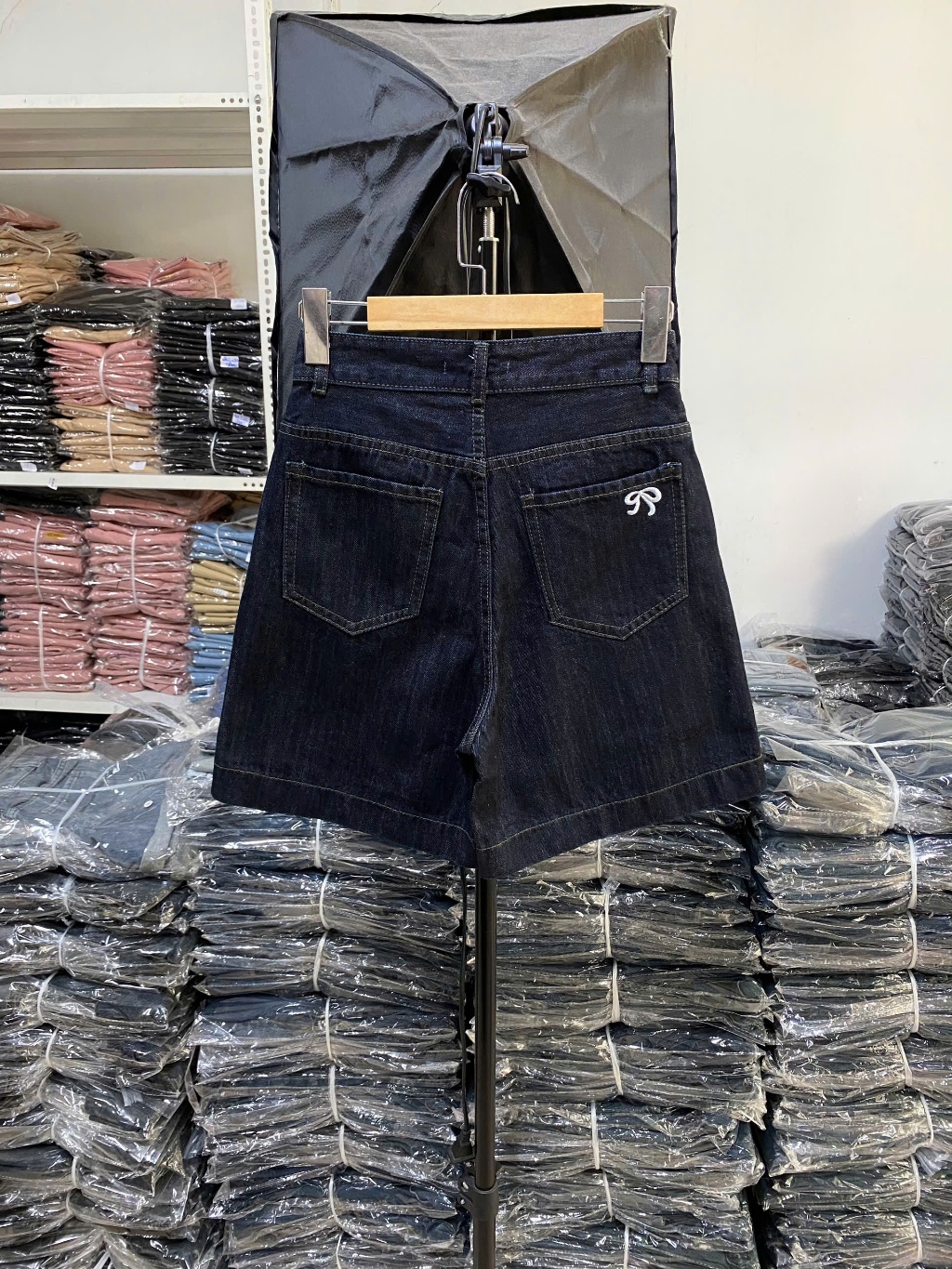 Ảnh Quần Short Jean Nữ Form Ngố Lưng Cao ENVY JS55, Quần Jean Đùi Nữ Mới 4