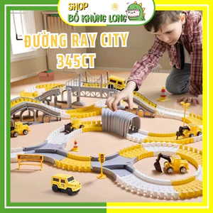 Đồ Chơi Lắp Ghép Đường Ray Tặng Kèm Xe Ô Tô Cho Bé Bộ Xếp Hình Đường Đua Thông Minh Đồ Chơi Bé Trai - BỐ KHỦNG LONG