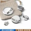 Set 5 cài áo đế tròn kim loại 2.5 - 3.5 cm phụ kiện thời trang , phụ kiện handmade, móc len - Hodushop