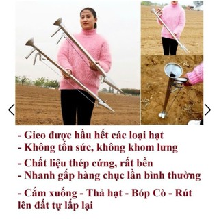 Dụng cụ gieo hạt giống cực nhanh và hiệu quả, gậy gieo hạt tiện dụng