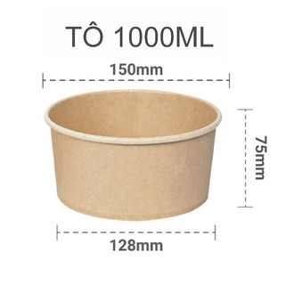 Thùng 500c tô giấy 1000ml ,750 kèm nắp