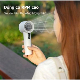 Quạt Turbo Mini pin 3000 mAh có thể sạc lại, cầm tay, di động, gió mạnh, tốc độ cao 100 cấp độ gió
