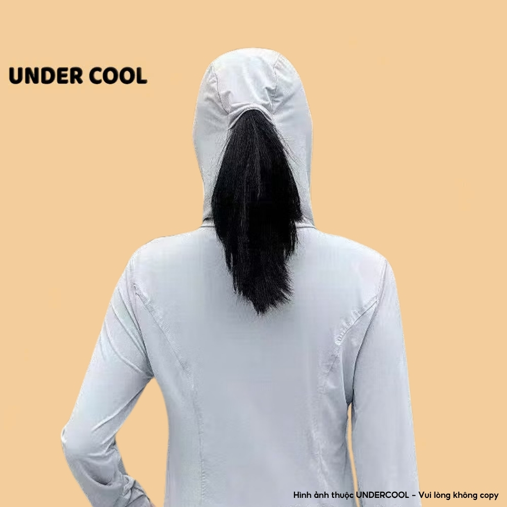 Áo chống nắng nữ thể thao UNDERCOOL Có mũ vành, chống tia cực tím, siêu mát, thoáng khí, thiết kế ôm dáng co giãn  ACN10