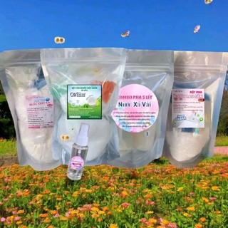 Combo 4 set pha  giặt 5lít + rửa chén 5lít + xả vải 5 lít + lau sàn 5 lít tiện lợi, tặng 1 chai xịt thơm quần áo 50ml