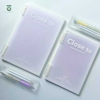 (120trang) Sổ còng nhựa Close To MOKA ghi chép A5/B5 có thể tháo rời [Joy Office]