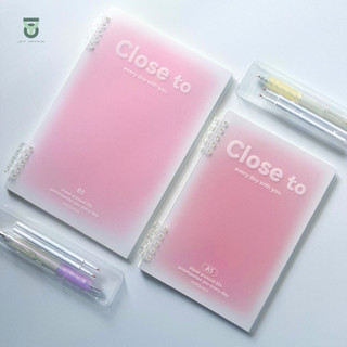 (120trang) Sổ còng nhựa Close To MOKA ghi chép A5/B5 có thể tháo rời [Joy Office]