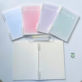 (120trang) Sổ còng nhựa Close To MOKA ghi chép A5/B5 có thể tháo rời [Joy Office]