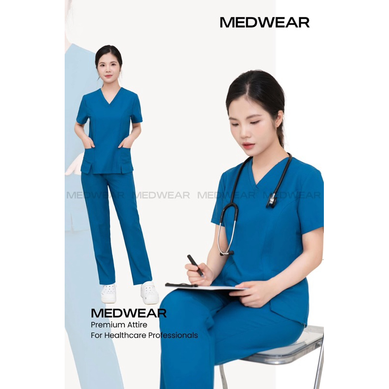 Bộ Scrubs, đồng phục y tế, đồng phục bệnh viện, bác sĩ, sinh viên y, đồng phục spa chất liệu cotton lạnh