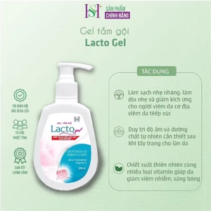 Gel tắm,gội LACTO GEL SH dành cho da khô,da kích ứng,mẩn đỏ và vảy nến,viêm da cơ địa chai 200 ml