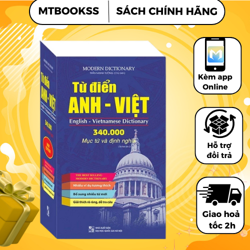 Ảnh Sách - Từ Điển Anh - Việt 340.000 Mục Từ và Định Nghĩa (bìa mềm) 1