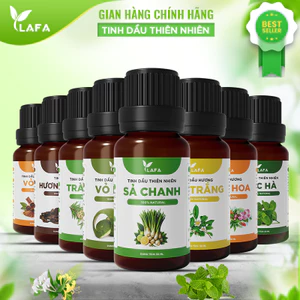 Tinh Dầu LAFA Nguyên Chất 10ml/50ml - Thơm Phòng, Thư Giãn, Đuổi Muỗi | Sả Chanh, Bạc Hà, Trà Tràm, Bưởi, Quế,..