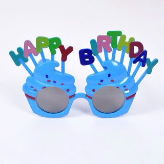 Kính Happy Birthday cupcake , phụ kiện sinh nhật , kính chúc mừng sinh nhật