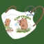 Khẩu Trang Hoạt Hình Capybara Cho Bé 4-12T