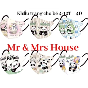 Khẩu Trang Hoạt Hình Gấu PanDa Cho Bé 4-12T