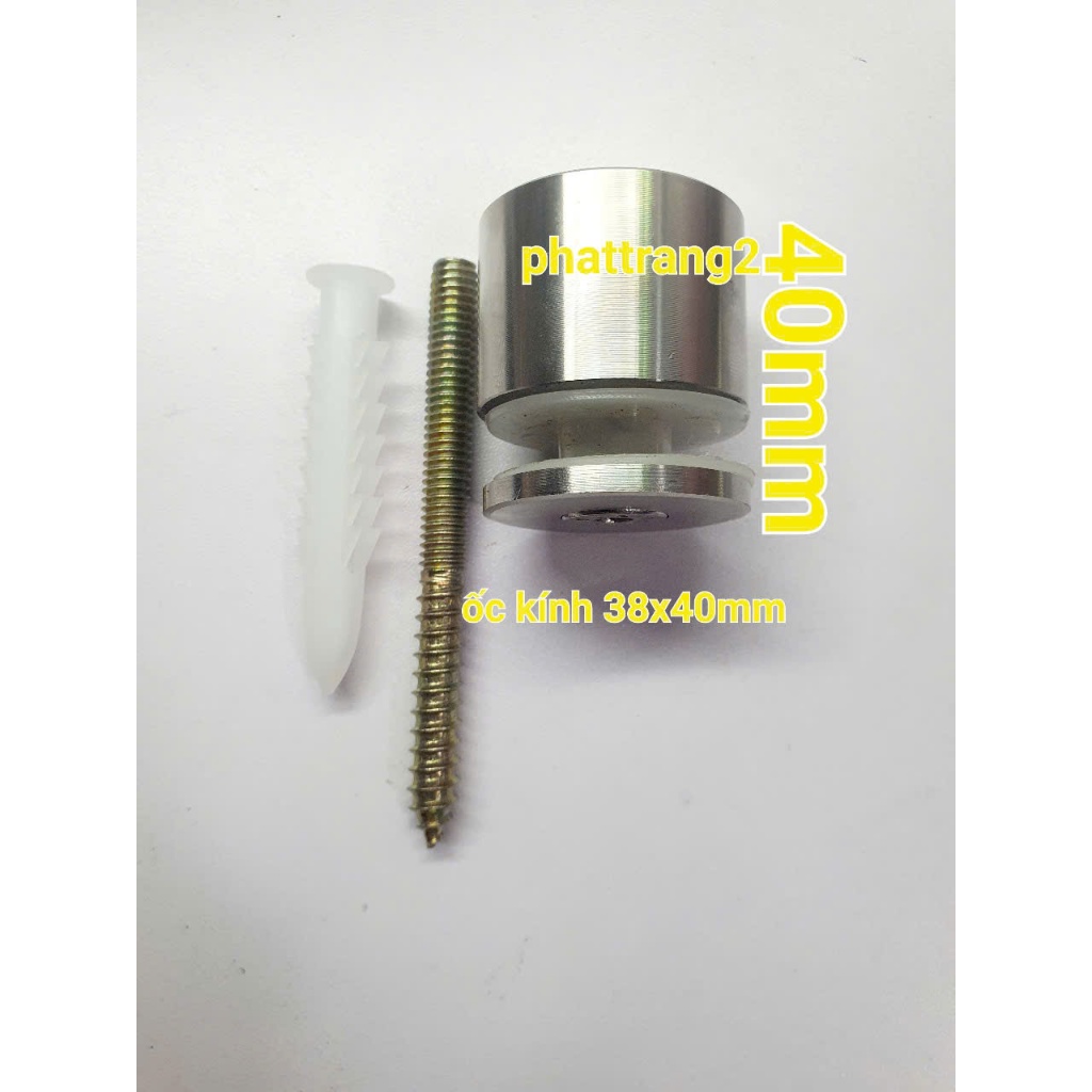 1 Ốc bắt kính cầu thang Z304 - ốc kính trụ inox đặc phi 38 - bọ bắt ...