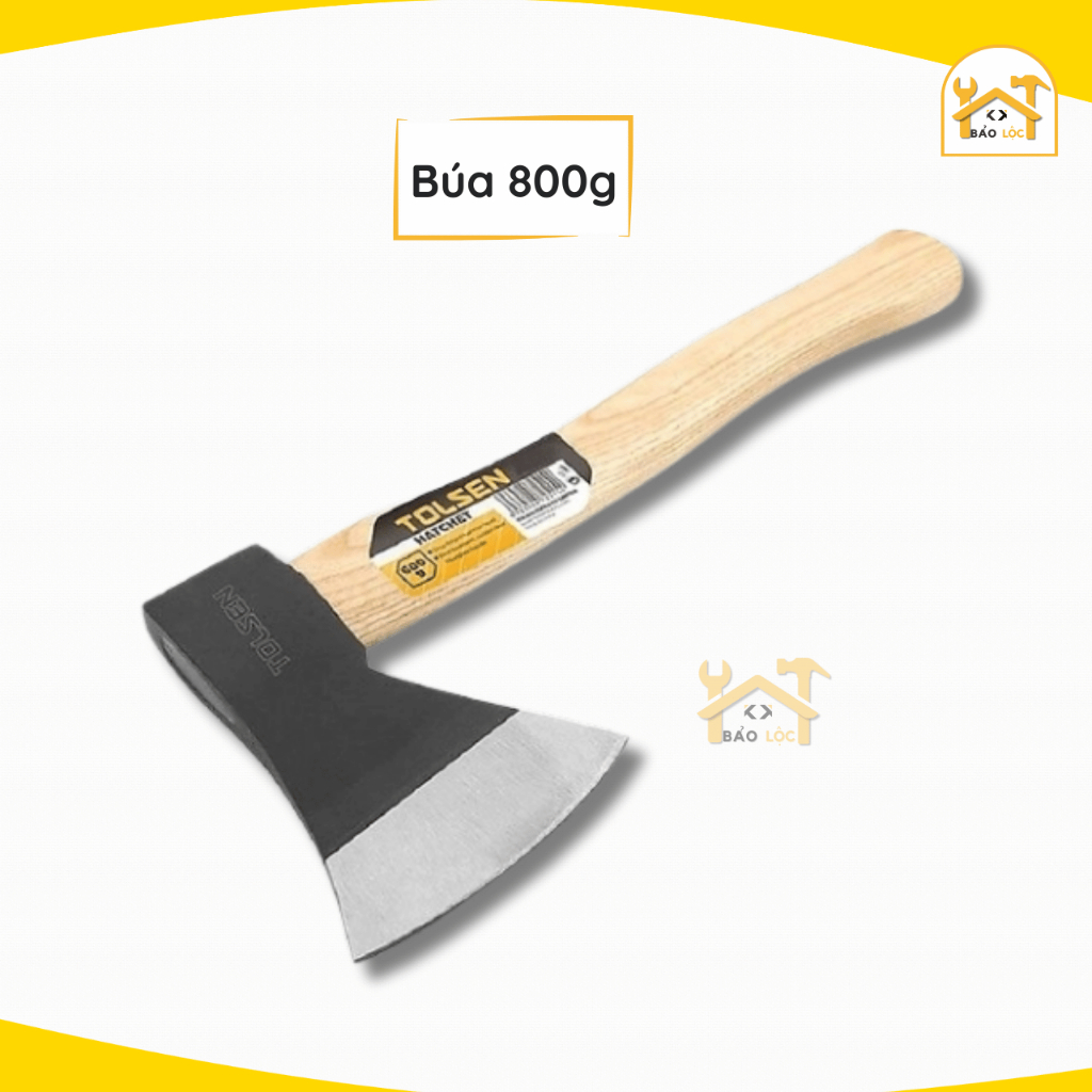 Búa rìu cán gỗ 600g, 800g, 1000g, 1250g - TOLSEN (25253, 25254, 25255 ...