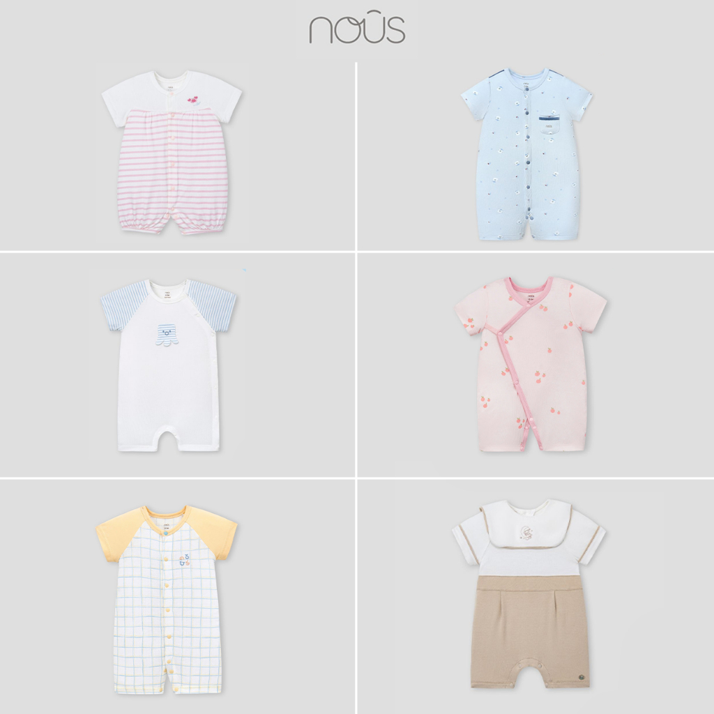 Bộ liền cộc Nous chất liệu mềm mại màu sắc dễ thương cho bé từ sơ sinh
