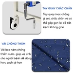 Giường Bệnh Nhân, Giường Y Tế Đa Năng 2 Tay Quay Nâng Hạ Lưng Và Chân, Có Bàn Ăn Và Cây Truyền Dịch Tiện Lợi — ảnh 4