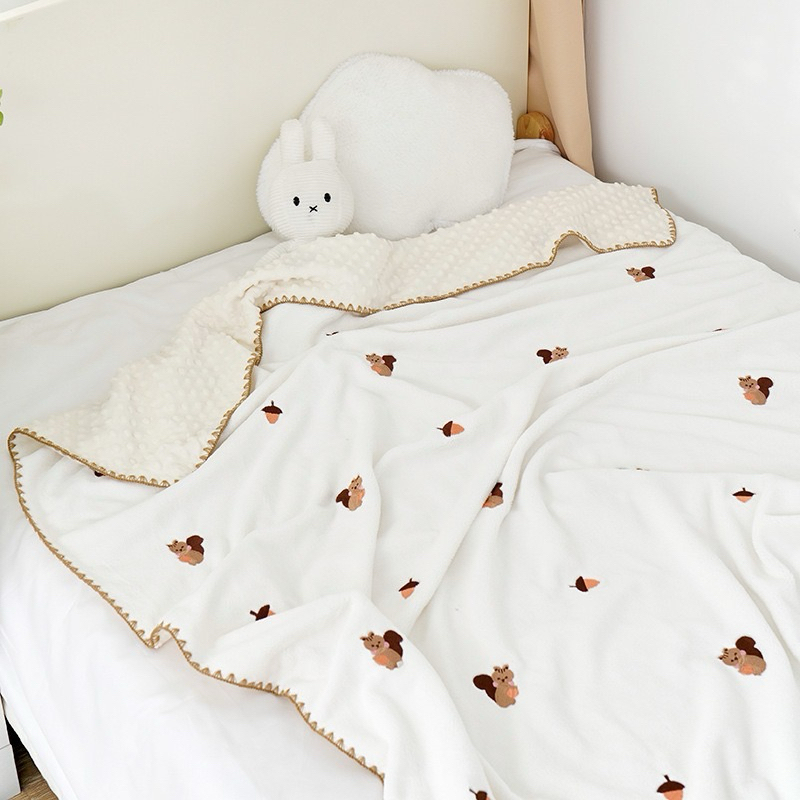 Ảnh Chăn nhung sữa BONNY 4 mùa cho trẻ em đắp ôm ngủ (KT: 1m1x95Cm) 3