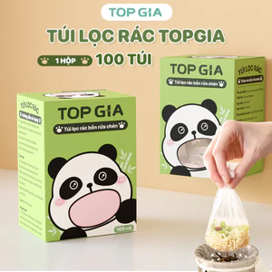 Túi lọc rác Topgia, lọc rác bồn rửa chén bát dạng rút tiện lợi, siêu dai bo chun co giãn