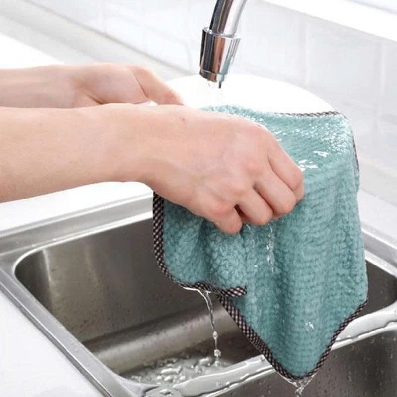 COMBO KHĂN TREO LAU TAY - Khăn Lau Nhà Bếp Cách Nhiệt- Thấm Hút Nước- Khăn Rửa Chén - Khăn Lau Vệ Sinh Lau Bếp 2 Mặt