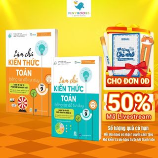 Sách - Tham khảo Lớp 9 - Combo Làm Chủ Kiến Thức Toán Bằng Sơ Đồ Tư Duy Lớp 9 – Luyện Thi Vào 10