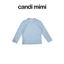 CANDI MIMI Áo nỉ cotton cổ 3 phân nini - Phong cách Hàn Quốc