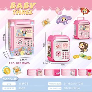 Đồ chơi két sắt mini gửi tiết kiệm cho bé HT Toys