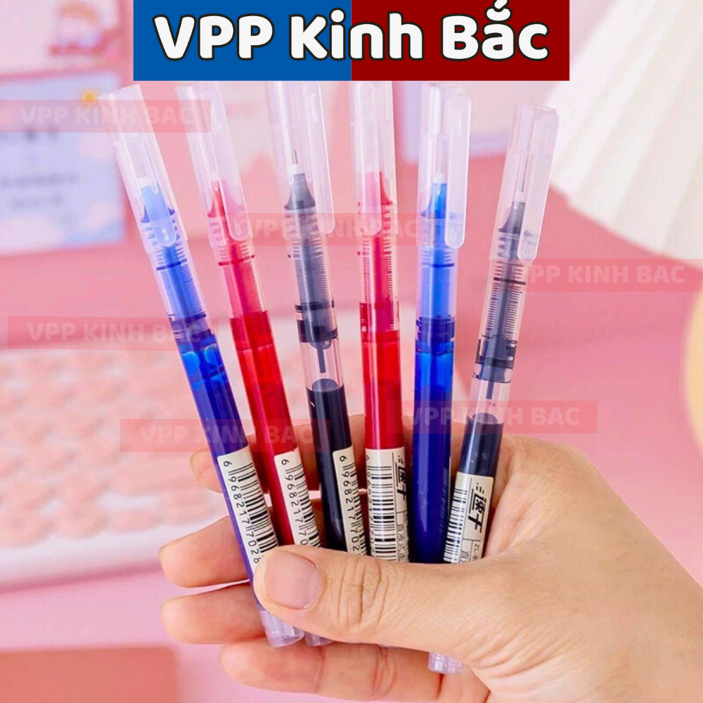 Combo 20 bút gel G03 mực nước ống lớn văn phòng phẩm ngòi 0.5mm 3 màu, xanh, đen, đỏ