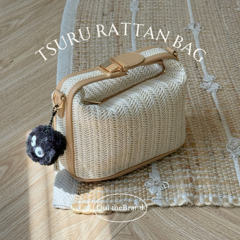 [ Tặng Charm ] 𝗧𝘀𝘂𝗿𝘂 つる 𝗠𝗶𝗻𝗶 𝗥𝗮𝘁𝘁𝗮𝗻 𝗕𝗮𝗴 - Túi Đan Nhỏ Xinh TSURU ...